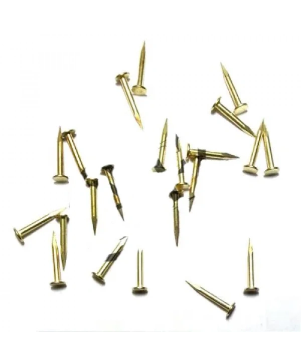 Klips, Menteşe, Ayağı Çivisi 9mm Çelik - Sarı 100gr