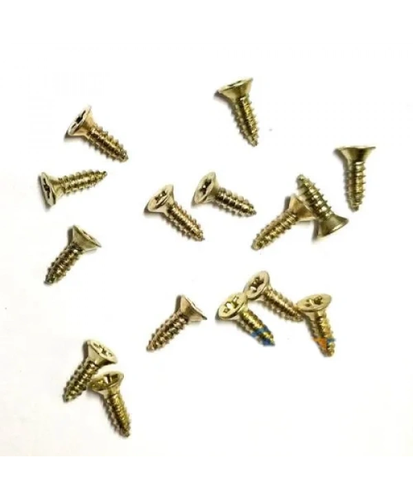 Klips, Menteşe, Ayak, Ağaç, Sunta Vidası 2,2x7,5mm - Sarı 100 Adet