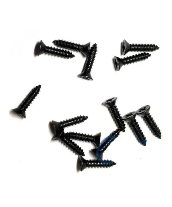 Klips, Menteşe, Ayak, Ağaç, Sunta Vidası 2,2x9,5mm - Siyah 100 Adet