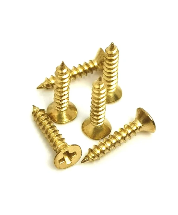 Klips, Menteşe, Ayak, Ağaç, Sunta Vidası 3x13 Mm - Sarı 100 Adet