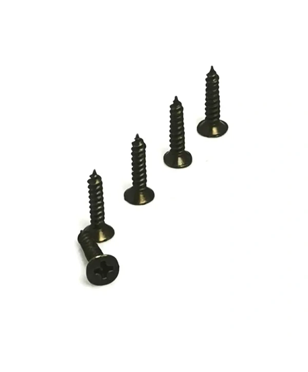 Klips, Menteşe, Ayak Vidası 2,2x7,5mm Çelik - Siyah 100 Adet