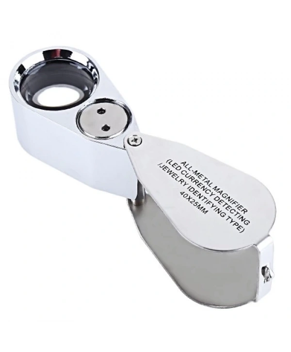 Kontrol, Için Özel Kutulu Metal Işıklı Lup 40x25