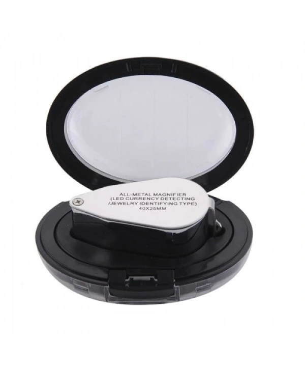 Kontrol, Için Özel Kutulu Metal Işıklı Lup 40x25