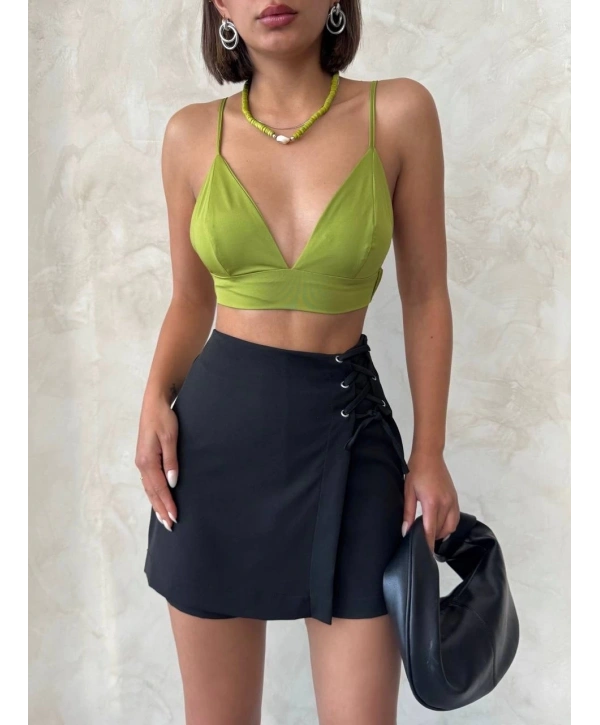 Kuş gözü şort etek s25819