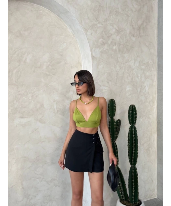 Kuş gözü şort etek s25819