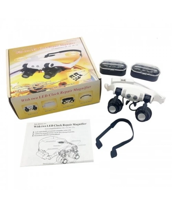 Kuyumcu,saat Onarım Için 10x15x20x25x Mercekli Gözlük Büyüteç9892g3a