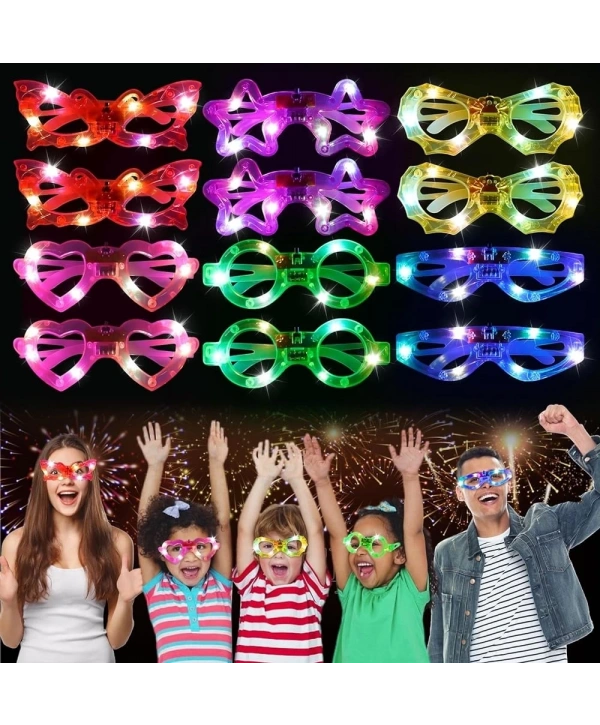 Led Işıklı Karışık 6 Model Yanar Söner Parti Gözlüğü 6 Adet