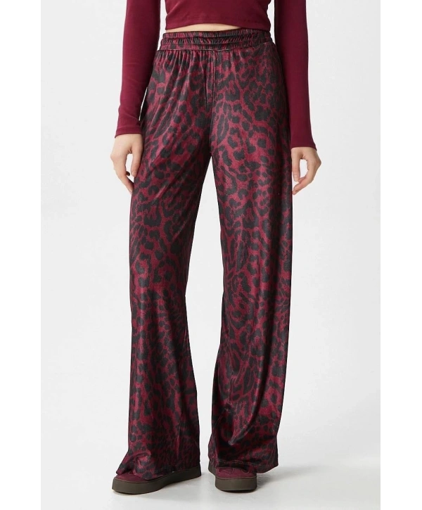 Leopar desen pantolon