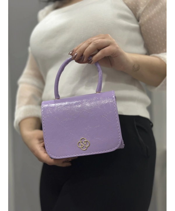 Lila cilt krash çanta