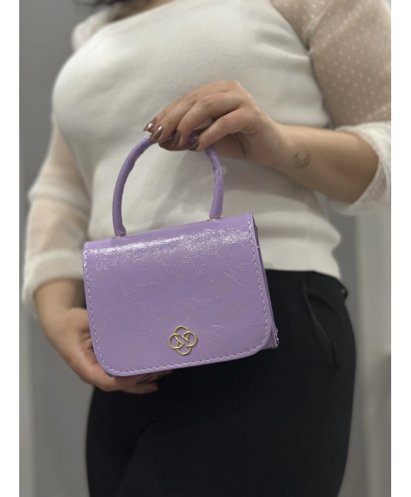 Lila cilt krash çanta