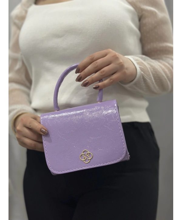 Lila cilt krash çanta