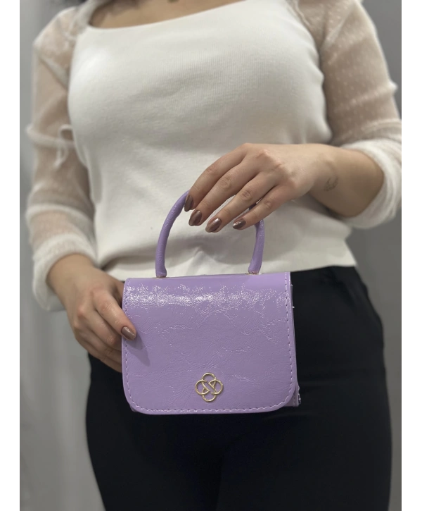 Lila cilt krash çanta