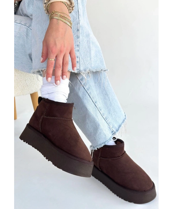 Linne Kahverengi Süet Bot