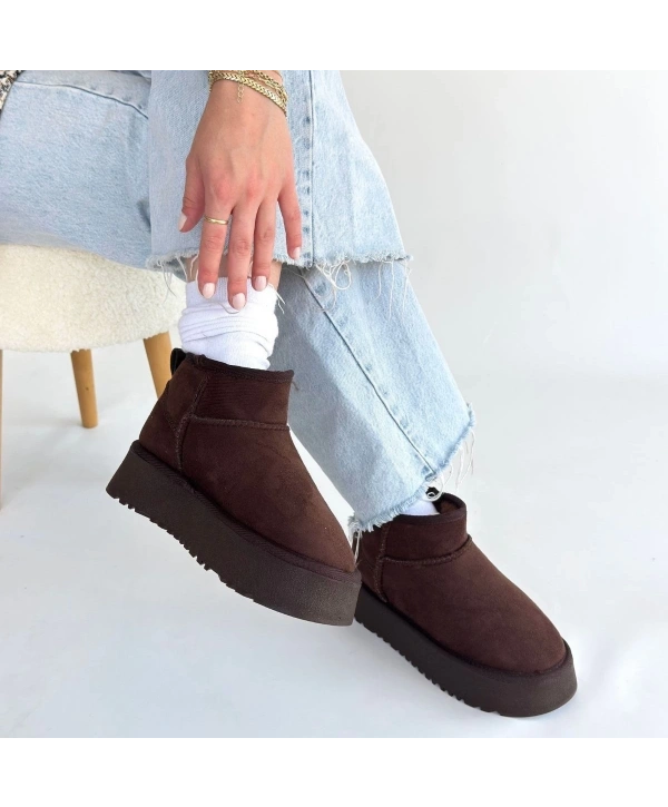 Linne Kahverengi Süet Bot