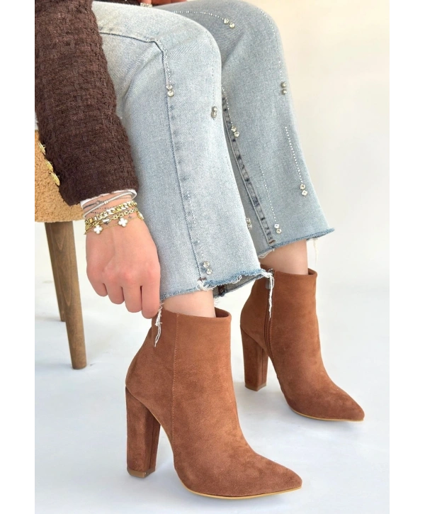 Loora Vizon Süet Topuklu Bot