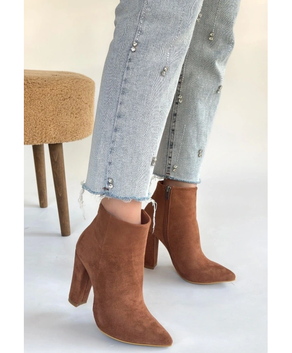 Loora Vizon Süet Topuklu Bot