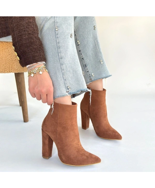 Loora Vizon Süet Topuklu Bot