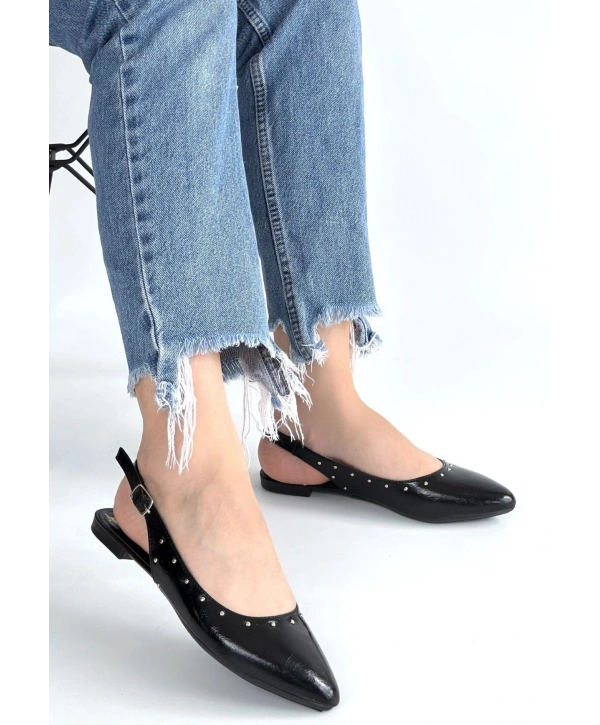 Lowwi Siyah Rugan Babet Ayakkabı