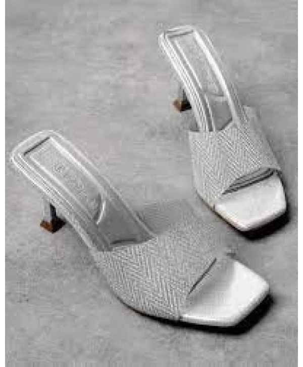 Luart Platin Simli Topuklu Terlik