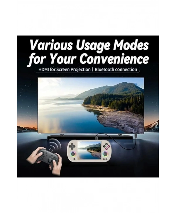 M22 Pro Retro Oyun Konsolu 5.0 ’’ıps Ekran Dahili 20000+ Oyun Emülatörleri Rgb Led Joystick