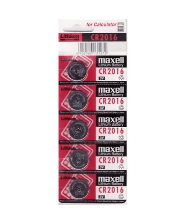 Maxell Cr2016 3v Lityum Düğme Pil 5li Paket