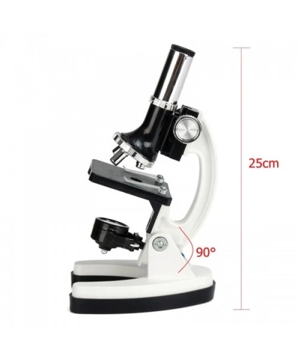 Mikroskop Taşınabilir Set 28 Parça Eğitim Mikroskop Kiti 300x 600x Ve 1200x Çocuklara