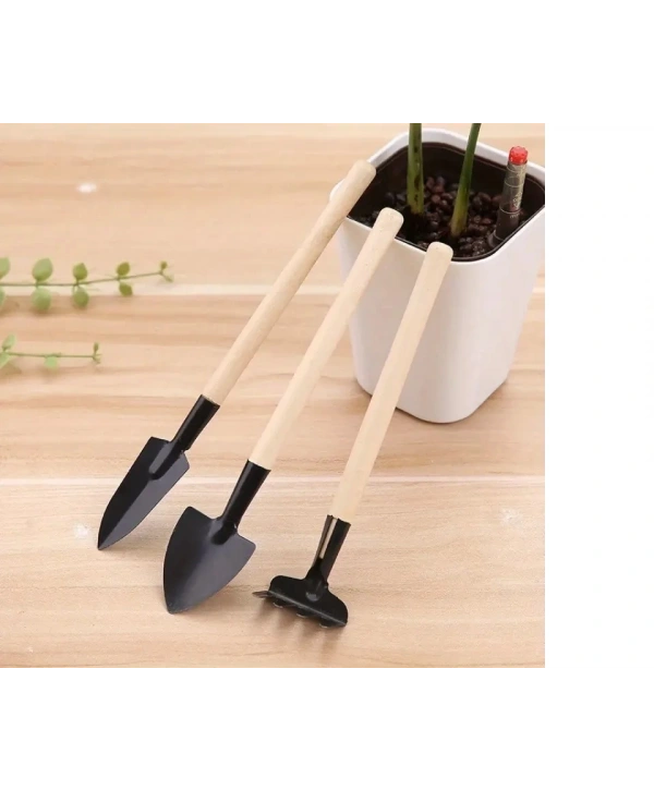 Mini Kazma Kürek Tırmık Seti - Portatif