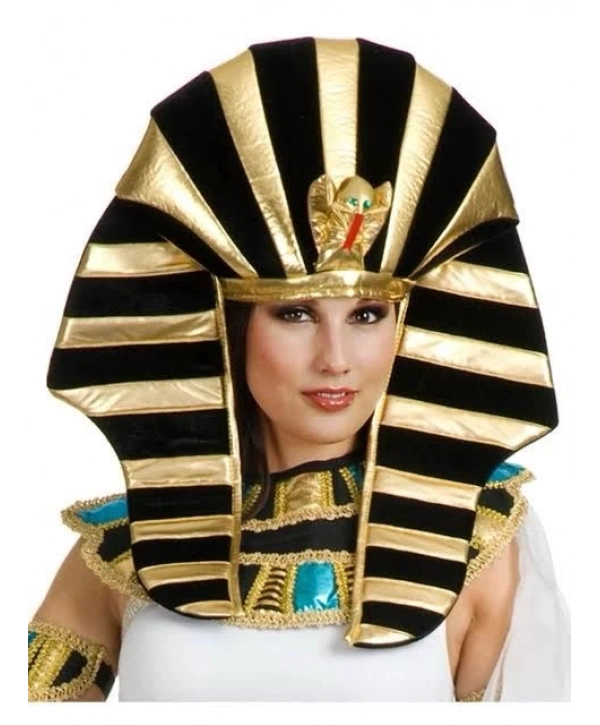 Mısırlı Tutankamon Şapkası Kobra Yılan Figürlü