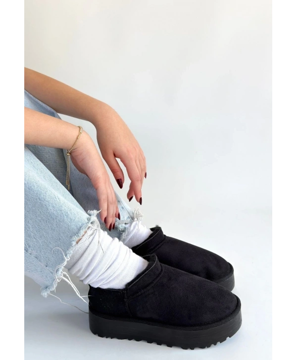 Mitay Siyah Süet Bot