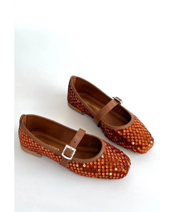 Moden Taba Süet Babet Ayakkabı