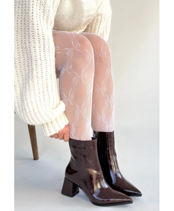 Mosy Bordo Rugan Topuklu Bot