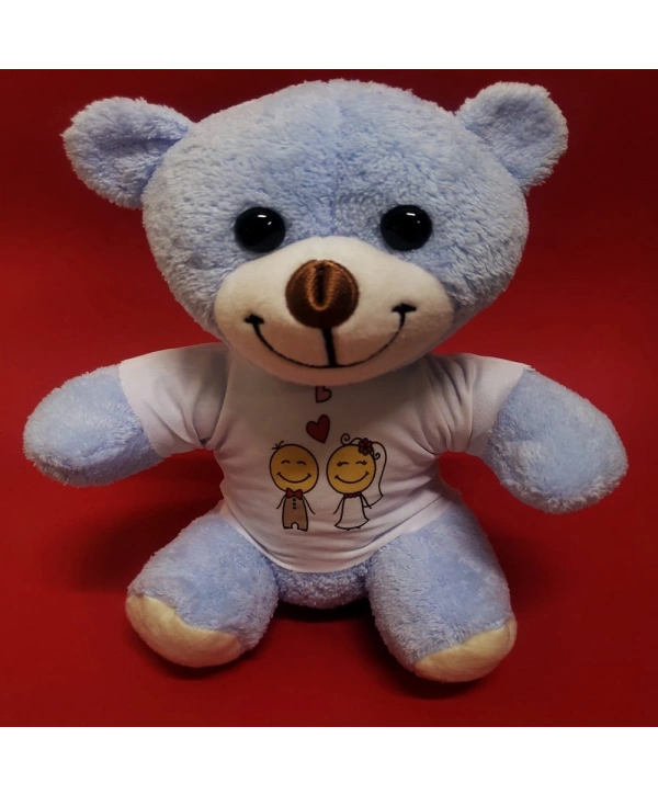 Mutlu Çift Tişörtlü Peluş Ayı