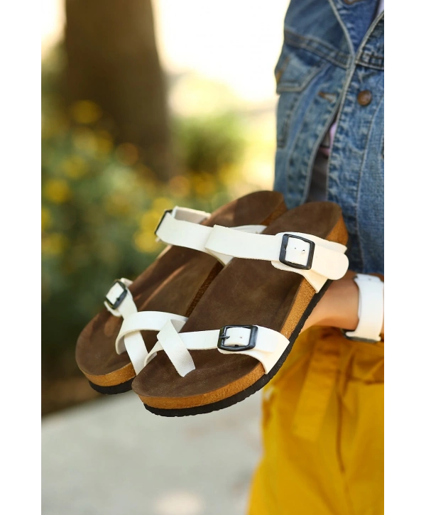 Opil Beyaz Cilt Terlik