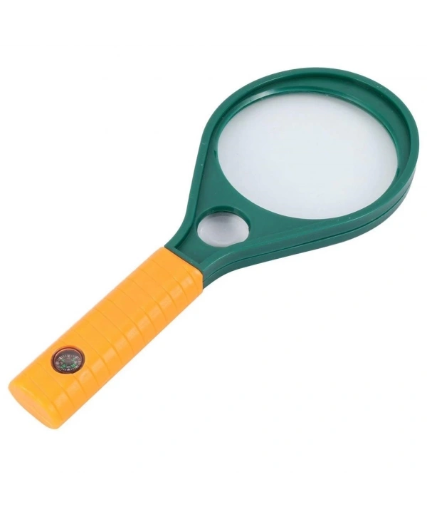 Optik Cam El Büyüteç 65mm 6x 4x Pusulalı Çocuklar Ve Yetişkinler Mg89075
