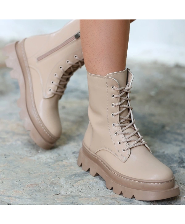 Orge Nude Cilt Bağcıklı Bot