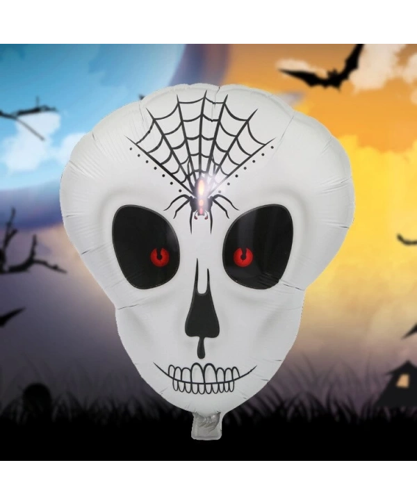 Örümcek Ağ Desenli İskelet Folyo Balon