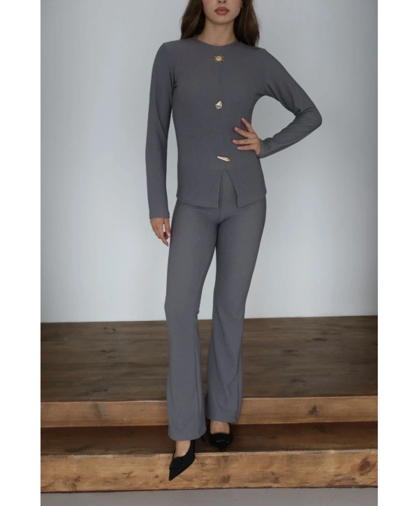 Ottoman alt üst takım gri pt510442