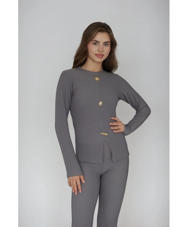 Ottoman alt üst takım gri pt510442