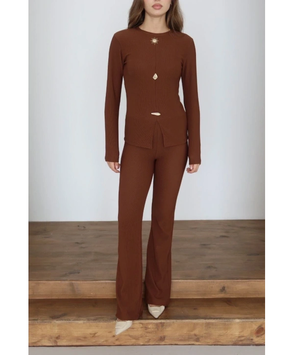 Ottoman alt üst takım kahve pt510442