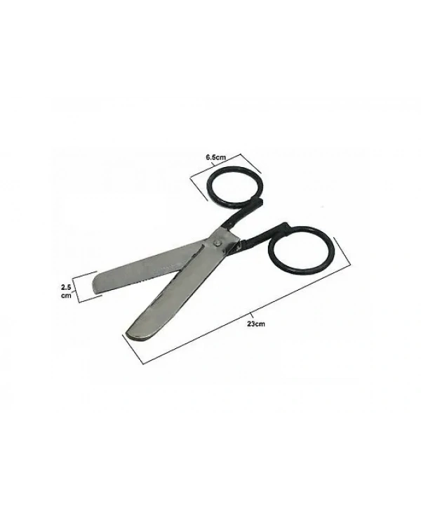 Özel El Yapımı Dövme Lokum Makası 23 Cm