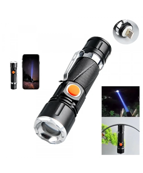 P50 Led Şarjlı Mıknatıslı Usb El Feneri  Wt-622