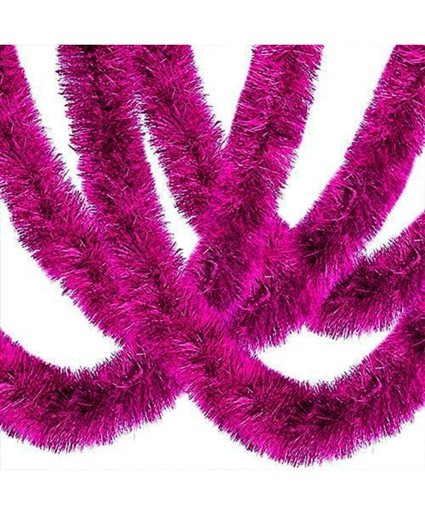Parti İçin Mega Kalın Sim Süs 2 Metre Uzunluk 10 Cm Genişlik Fuşya İthal