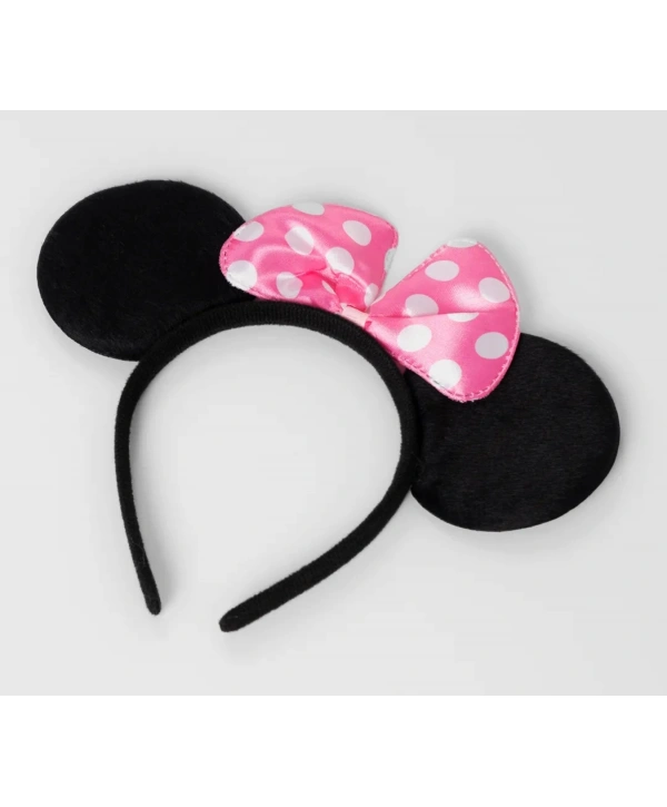 Pembe Fiyonklu Minnie Mouse Tacı Mini Kulak