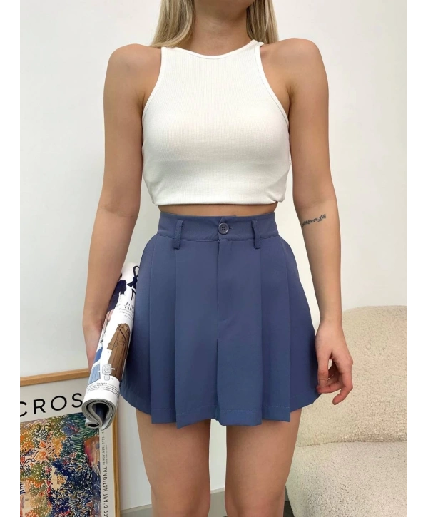 Pileli atlas mini etek s24820