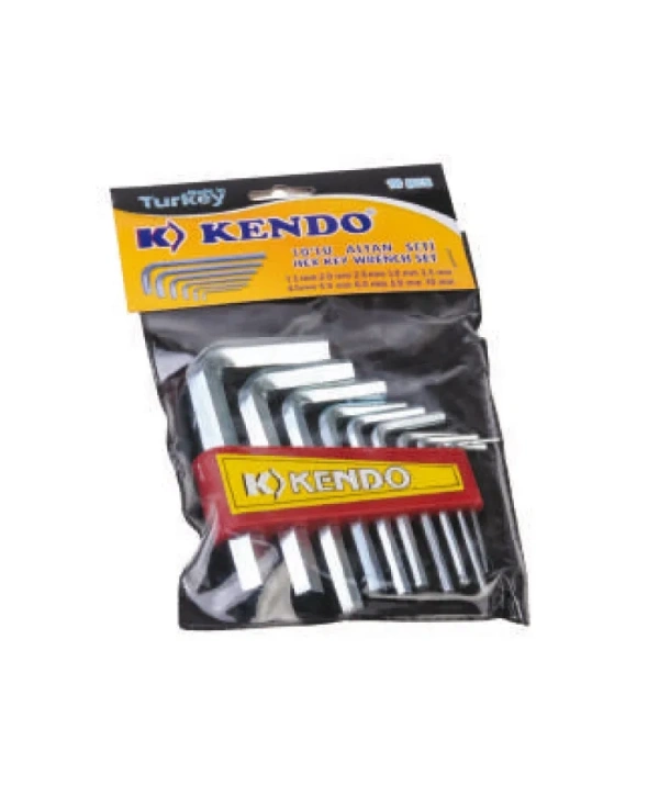 Poşetli 6 Köşe Alyan Seti 10 Parça