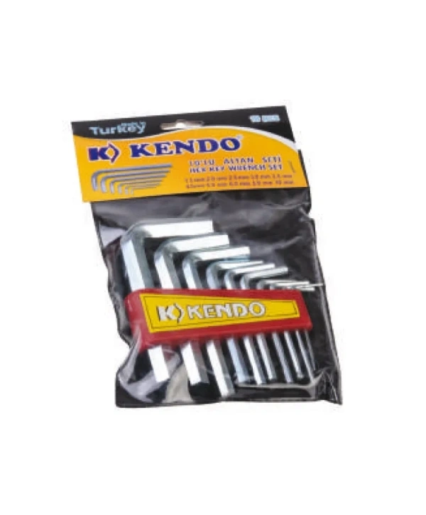 Poşetli 6 Köşe Alyan Seti 10 Parça