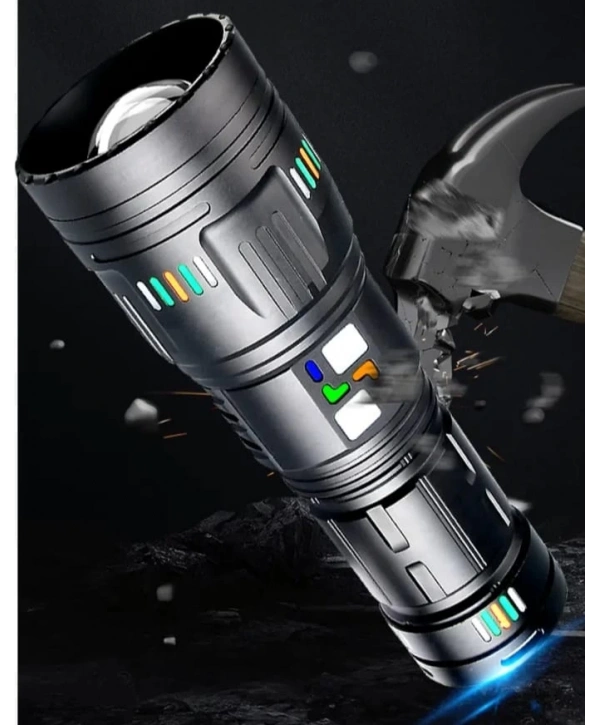 Pro F-3002 Alüminyum Tg Led Gece Şeritli Type-c Şarjlı El Feneri