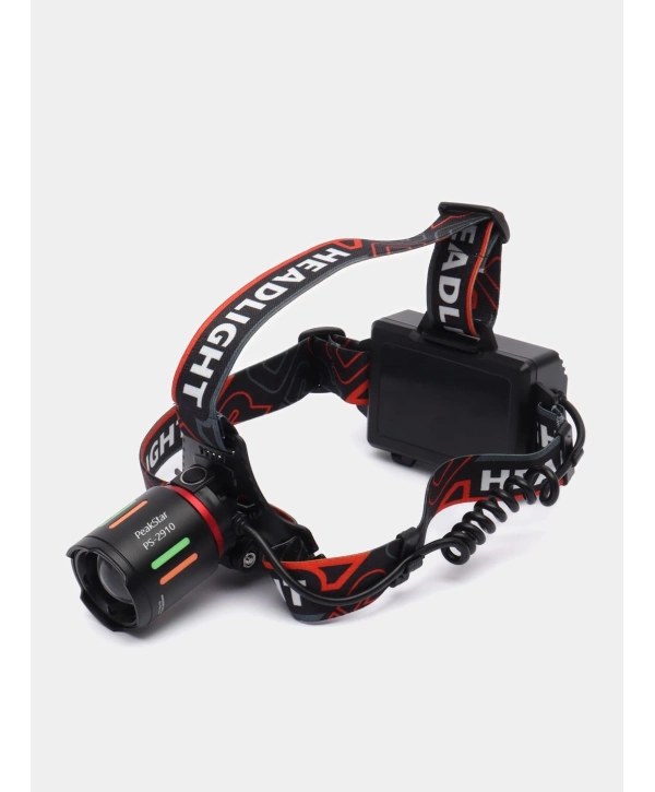 Ps-2910 Şarjlı Profesyonel Zoomlu Kamp Avcı Balıkçı Kafa Lambası Feneri