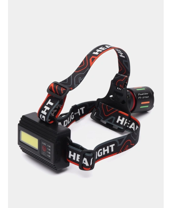 Ps-2910 Şarjlı Profesyonel Zoomlu Kamp Avcı Balıkçı Kafa Lambası Feneri