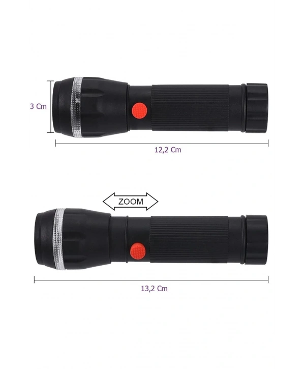 Ps-7083 Plastik Zoomlu Pilli El Feneri
